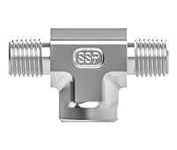 SSP 1/4 Female Pipe Male Branch Tee Brass # 1/4FFM-B