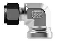 SSP Unilok Steel Female Elbow 1/2" Tube x 1/2" NPT # ISU8FE8