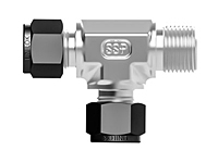 SSP Unilok Steel Male Run Tee 1/2" Tube x 1/2" NPT # ISU8MRT8