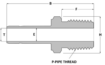 SSP Unilok 316SS Reducer 3/4" Tube x 1" Tube Stub # ISSU2MA2