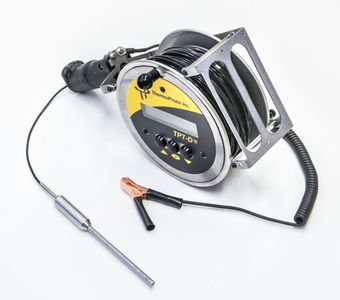 ThermoProbe TP7-D Thermometer, 75ft (23m) Cable, Standard Weight Probe, Brass Markers at 5ft (1.5m) Intervals, ATEX/IECEx # TP7D-075-SW-SM