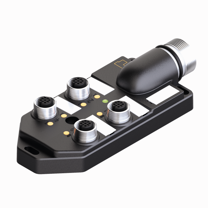Passive Actuator/Sensor Box, M12 × 1 - 8-port, with M23 homerun connector (4MB12Z-5P3-CS19H)