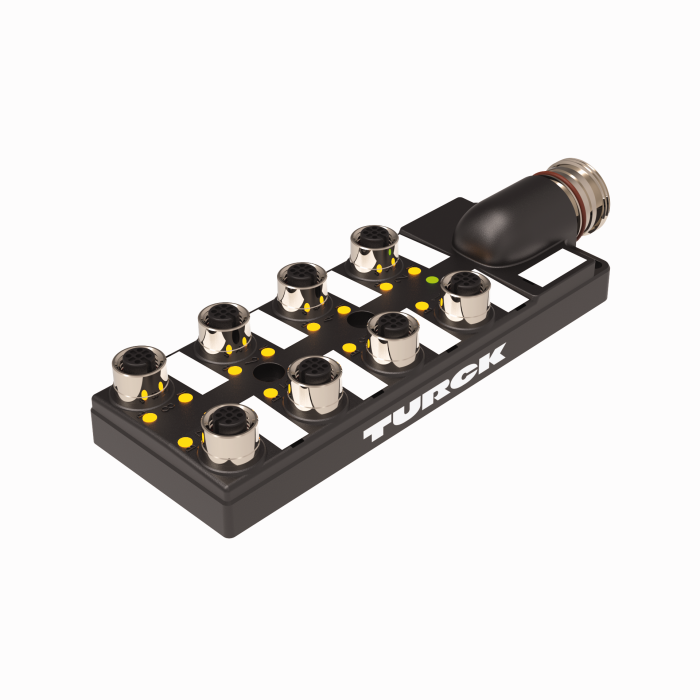 Passive Actuator/Sensor Box, M12 × 1 - 8-port, with M23 homerun connector (8MB12Z-5-CS19H)