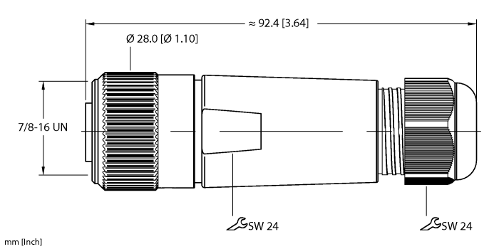 Actuator and Sensor Field Wireable - 7/8” Connection (B 4161-0 5-13MM)