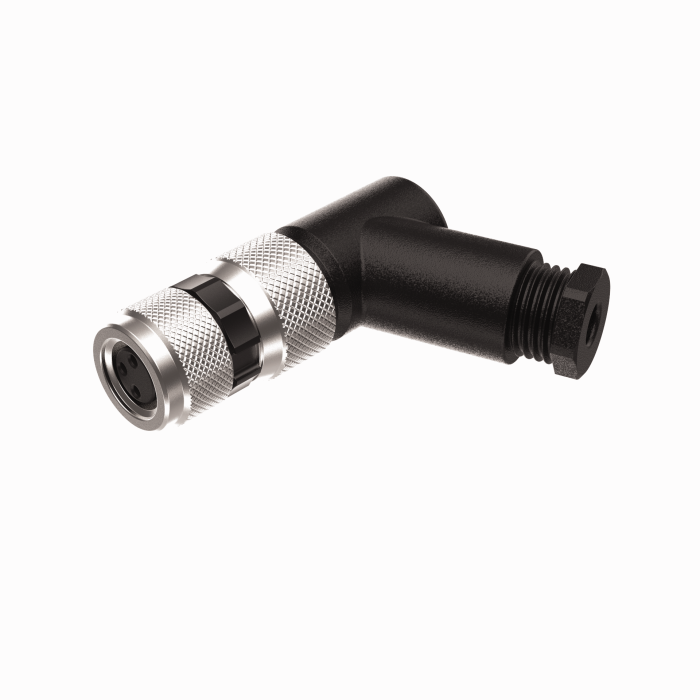 Actuator and Sensor Field Wireable - M8 × 1, Female, Right Angle (B 5233-0)
