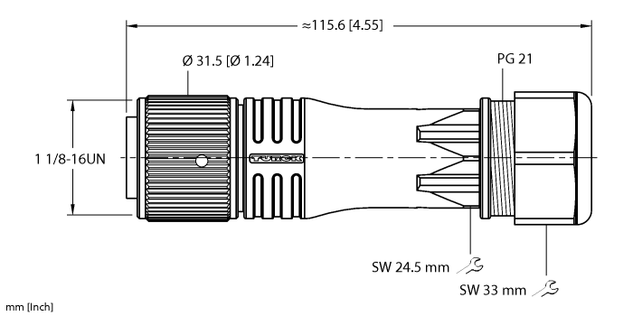 Actuator and Sensor Field Wireable - 11/8” Connection (B 71121-0/21)