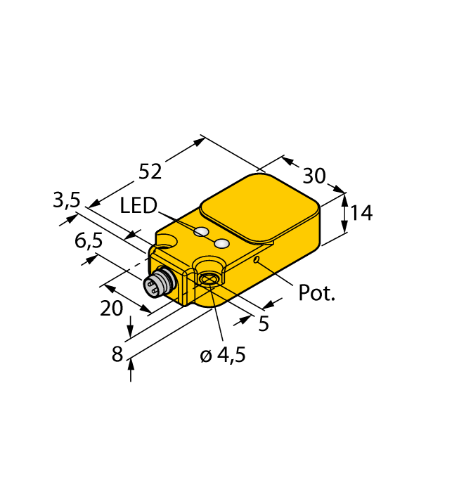 Capacitive Sensor - (BC10-Q14-AN4X2-V1131)