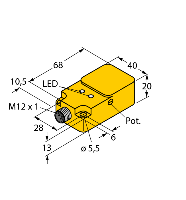 Capacitive Sensor - (BC20-Q20-AP4X2-H1141)