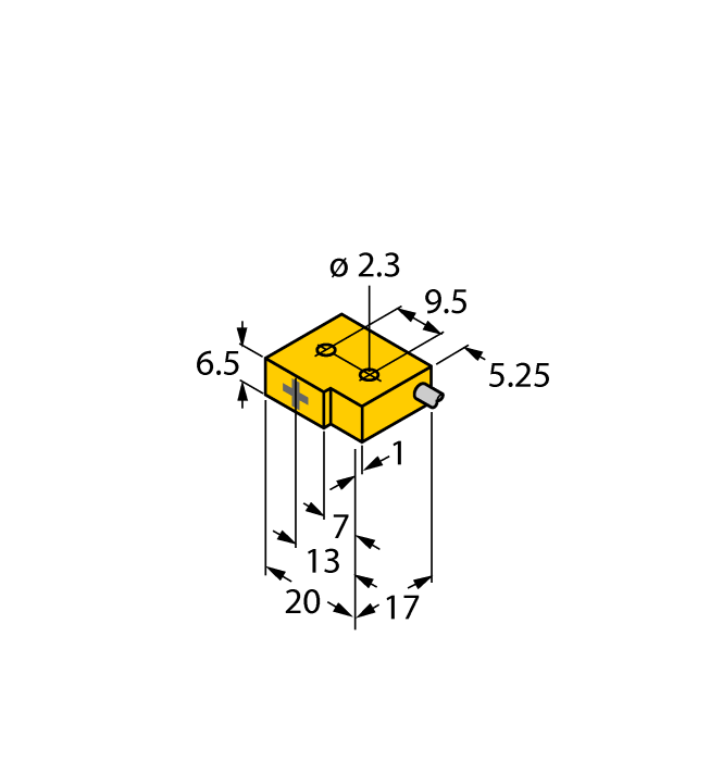 Inductive Sensor - With Increased Temperature Range (BI0.7-Q6.5-RP6/S1279)