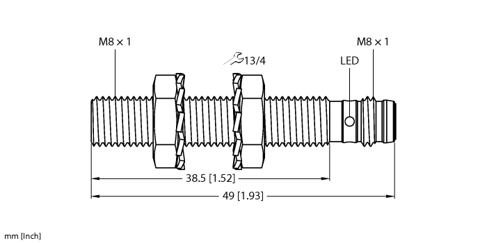 Inductive Sensor - With Increased Temperature Range (BI1.5-EG08-AP6X-V1131/S100)