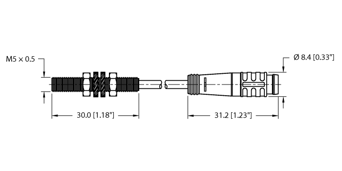 Inductive Sensor - (BI1-EG05-Y1-0.2-PSG3)