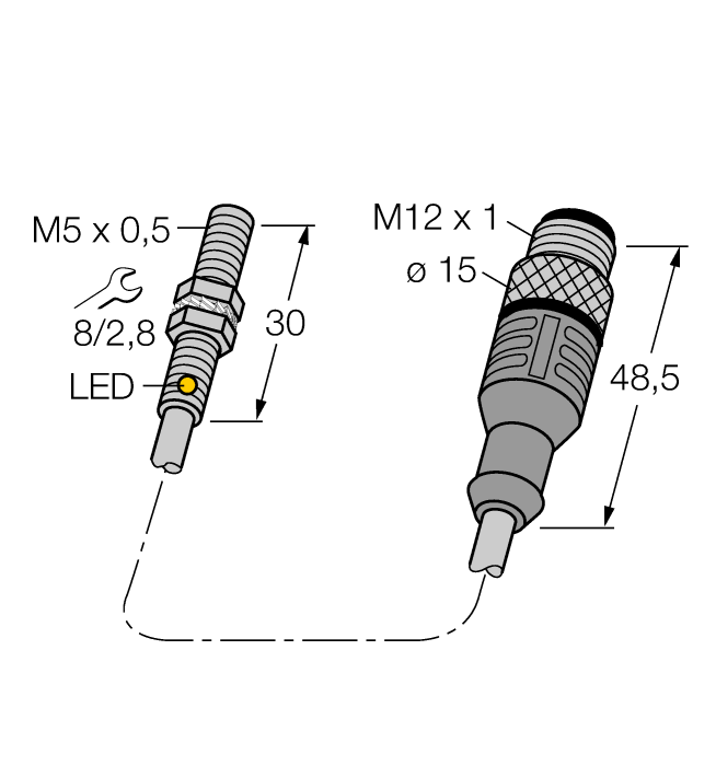 Inductive Sensor - (BI1-EG05-Y1-0.2-RS4.21T)