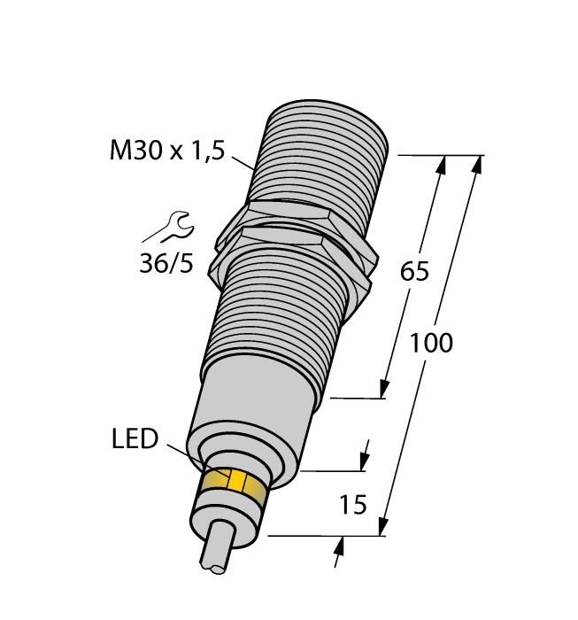 Inductive Sensor - For Harsh Environments and Temperatures up to 120°C (BI10-EM30D-VP6X/S120)