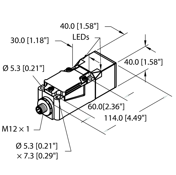 Inductive Sensor - With Analog Output (BI15-CP40-LIU-H1141)