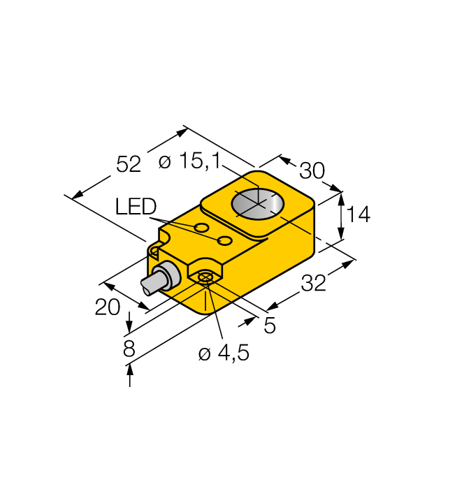Inductive Sensor - Ring Sensor (BI15R-Q14-AP6X2)