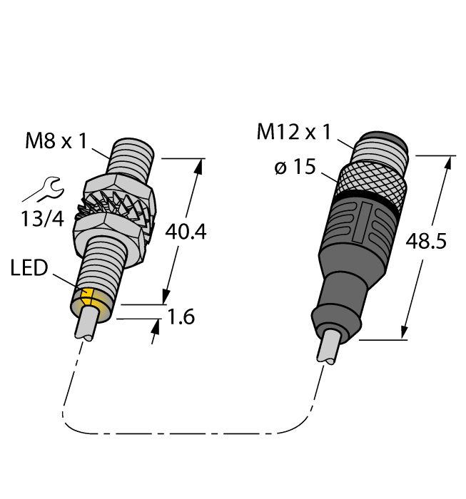 Inductive Sensor - With Weldguard® coating (BI2-EG08-AG41X-0.3-RS4.23T/S1589)