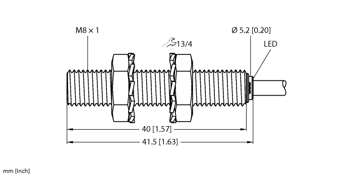 Inductive Sensor - With Increased Temperature Range (BI2-EG08-AP6X/S100)