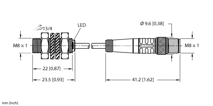 Inductive Sensor - With Increased Switching Distance (BI2-EG08K-AP6X-0.2-PSG3M)