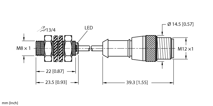 Inductive Sensor - With Weldguard® coating (BI2-EG08K-AP6X-0.3-RS4T/S1589)