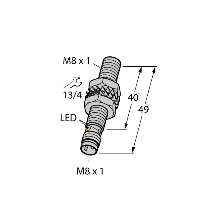 Inductive Sensor - With Increased Temperature Range (BI2-EGT08-AP6X-V1131/S100/S1589)
