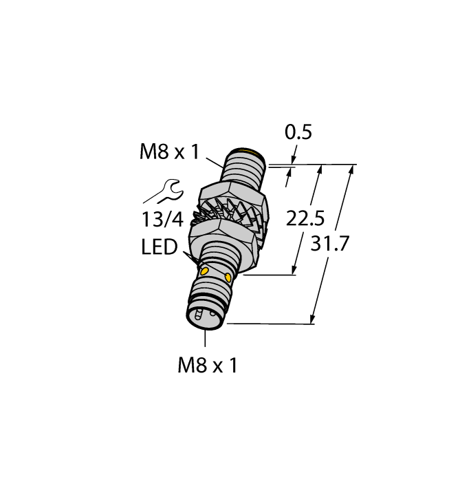 Inductive Sensor - With Increased Switching Distance (BI2-M08K-AP6X-V1131)