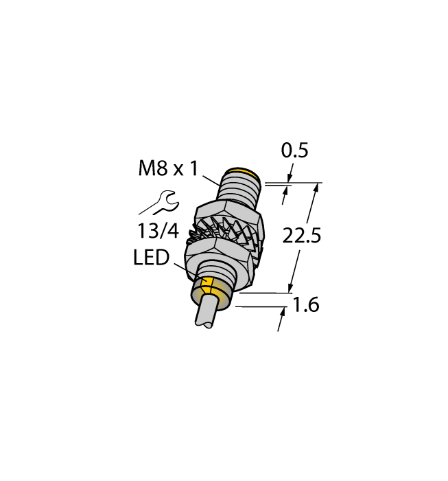 Inductive Sensor - With Increased Switching Distance (BI2-M08K-VP6X 7M)