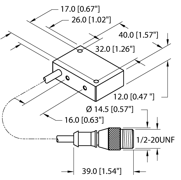 Inductive Sensor - (BI2-Q12-AZ31X-0.2-SB3T)