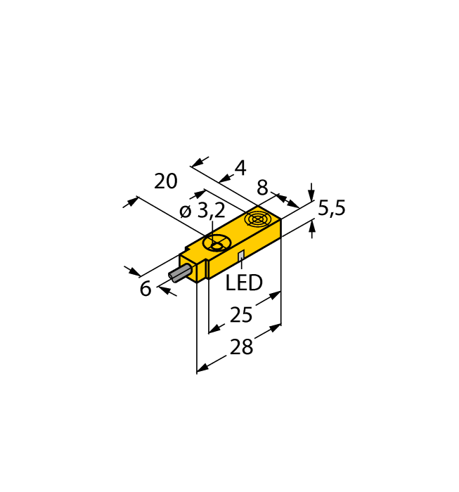 Inductive Sensor - With Weldguard® coating (BI2-Q5.5-AP6X/S34/S1589)