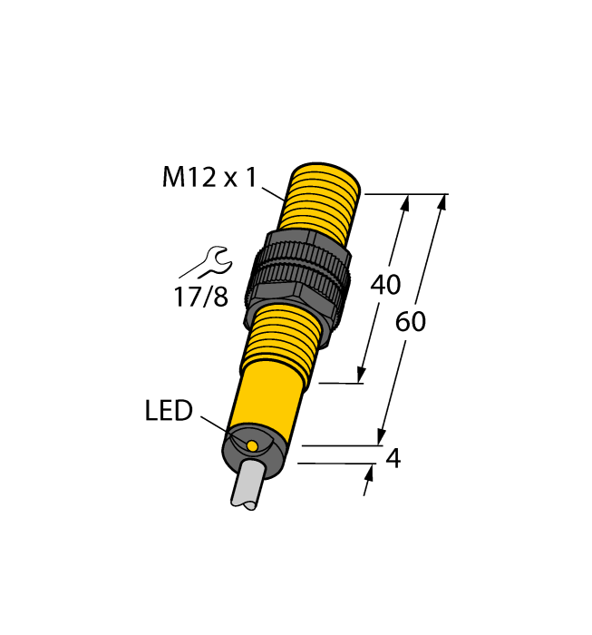 Inductive Sensor - (BI2-S12-ADZ32X-0.2-SBK3T/S1023)