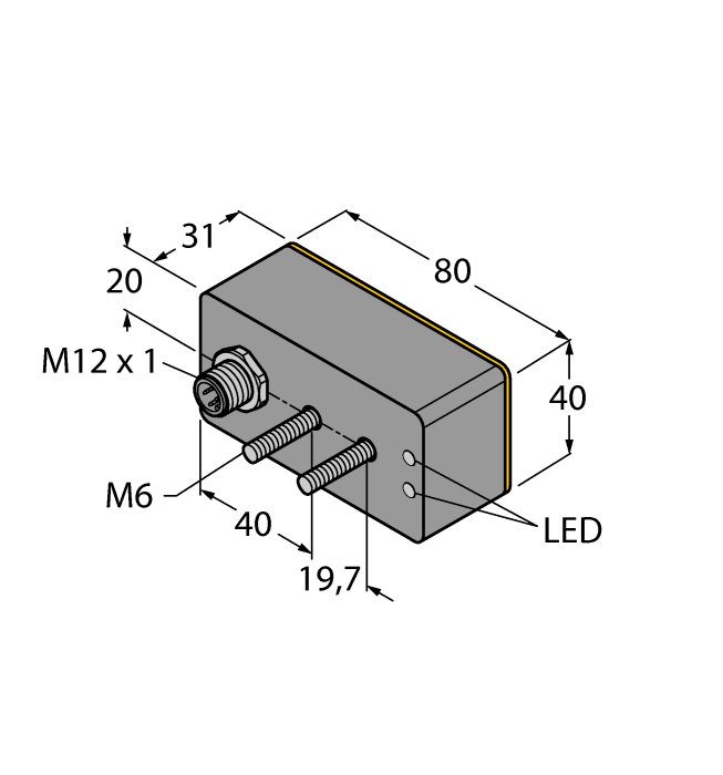 Inductive Sensor - (BI20-CK4080-VP4X2-H1141)