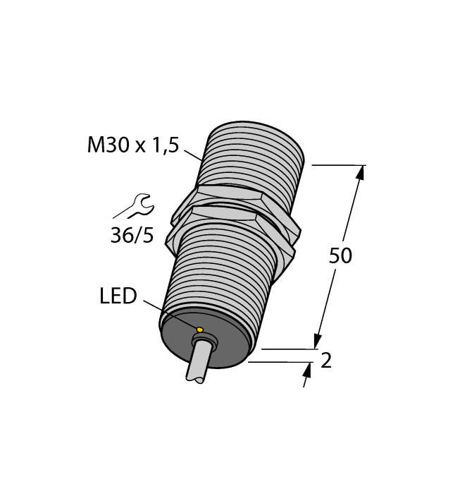 Inductive Sensor - Stainless Steel Front (BI20-EG30F-AP6X)