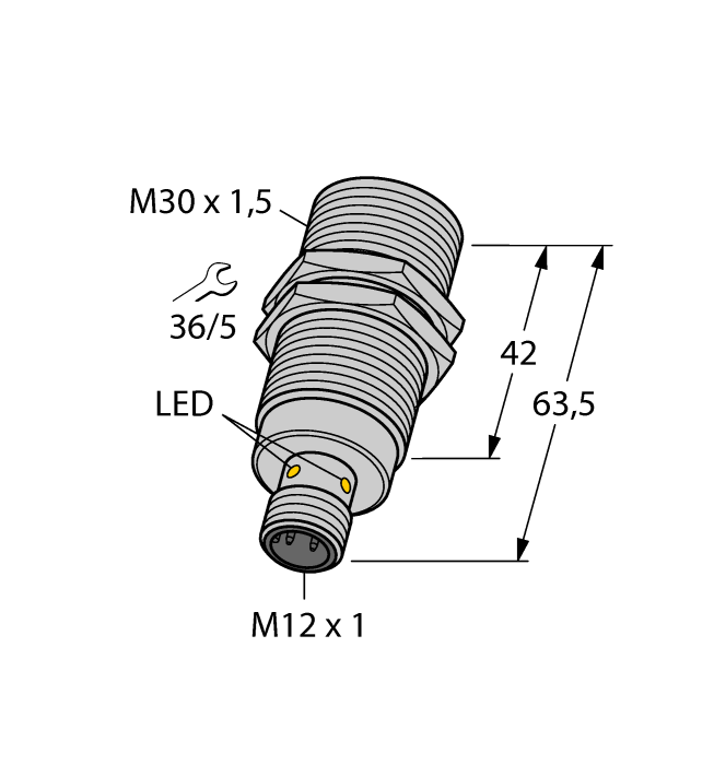 Inductive Sensor - Stainless Steel Front (BI20-EGT30F-AP6X-H1141)