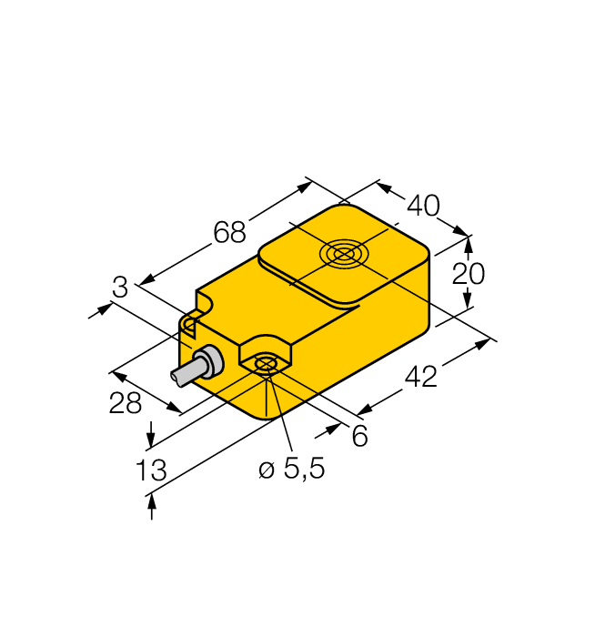 Inductive Sensor - With Extended Temperature Range (BI22-Q20-RP6X2/S400-S946)