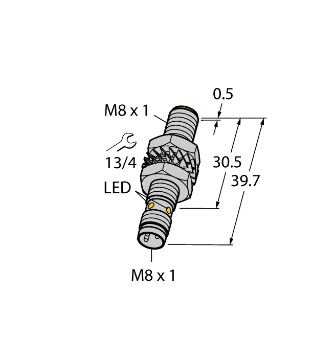 Inductive Sensor - With Increased Switching Distance (BI3-M08-AN6X-V1131)