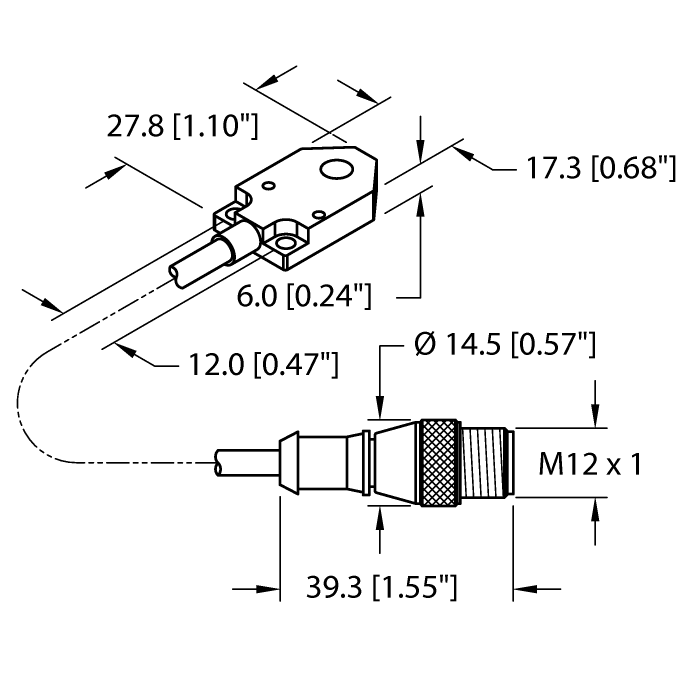 Inductive Sensor - (BI3-Q06-AP6X2-0.3-RS4T)