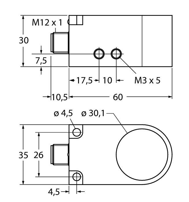 Inductive Sensor - Ring Sensor (BI30R-W30-DAN6X-H1141)