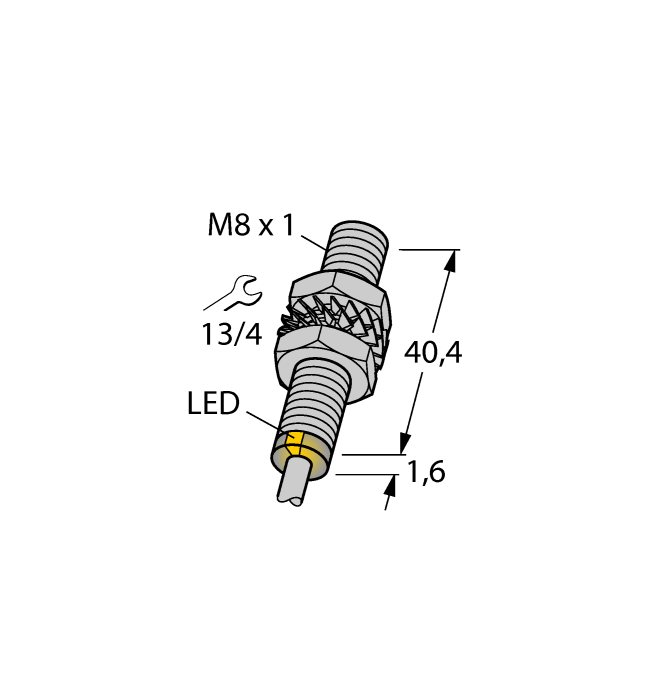 Magnetic Field Sensor - Magnetic-inductive Proximity Sensor (BIM-EG08-Y1X 7M)