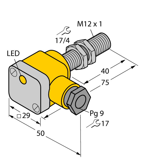 Magnetic Field Sensor - Magnetic-inductive Proximity Sensor (BIM-G12SK-AP4X/S235)
