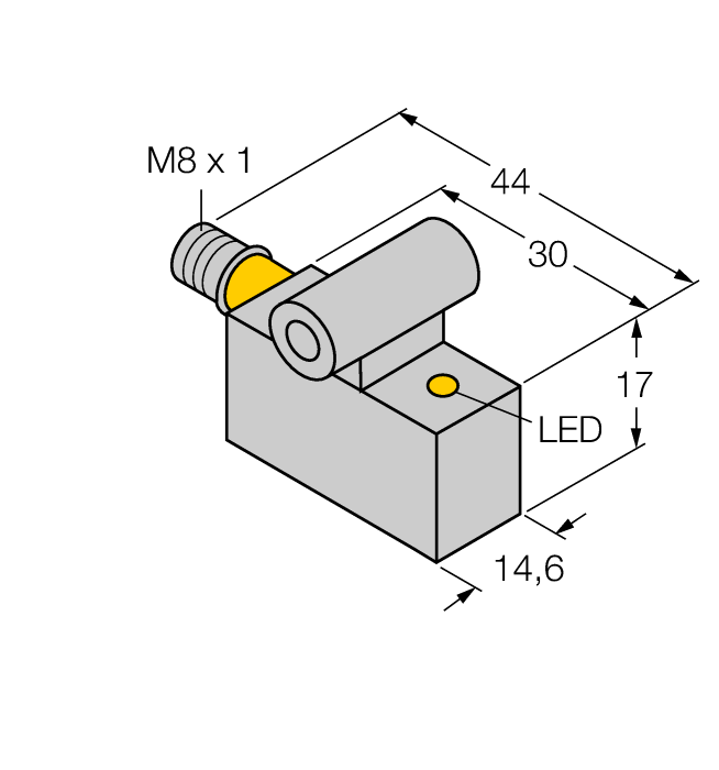 Magnetic Field Sensor - For Pneumatic Cylinders (BIM-IKE-AP6X-V1131 W/KLI5)