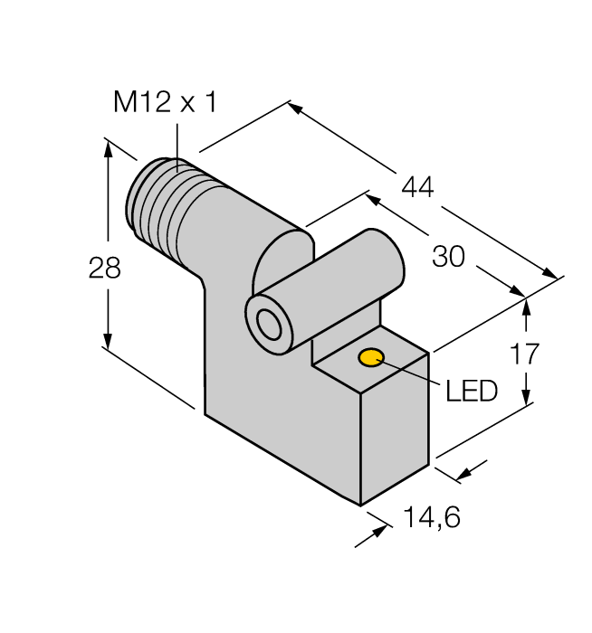 Magnetic Field Sensor - For Pneumatic Cylinders (BIM-IKT-Y1X-H1141 W/KLI2)