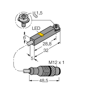 Magnetic Field Sensor - for pneumatic cylinders