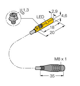 Magnetic Field Sensor - For Pneumatic Cylinders