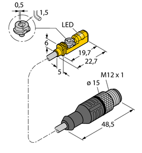 Magnetic Field Sensor - Compact design for small hydraulic cylinders