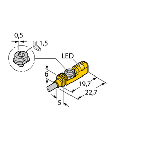 Magnetic Field Sensor - Compact design for small hydraulic cylinders