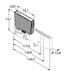 BL20 electronic module - 2 Analog Inputs; HART