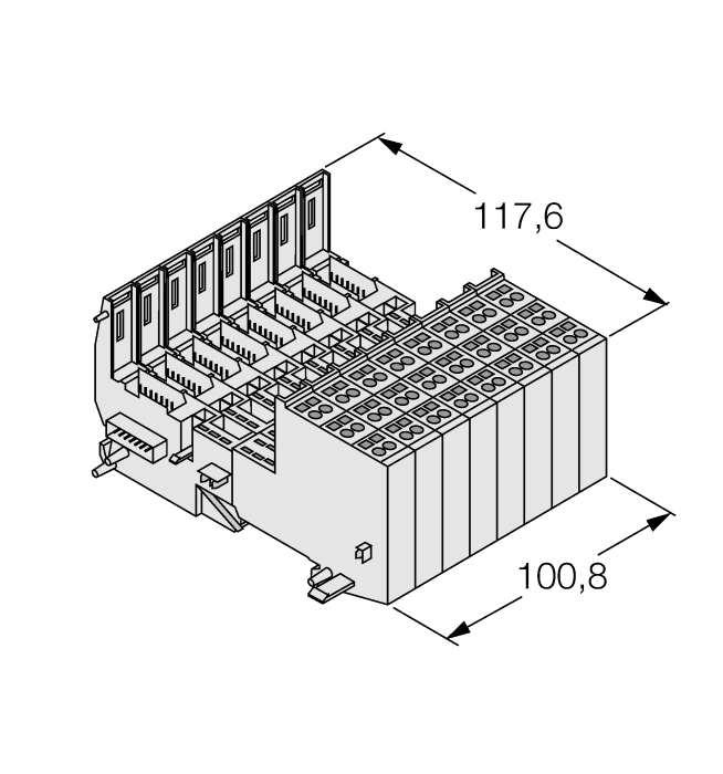 BL20 base module - Screw connection (BL20-B3S-SBB)