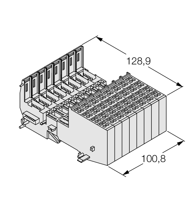 BL20 base module - Screw connection (BL20-B4S-SBBC)