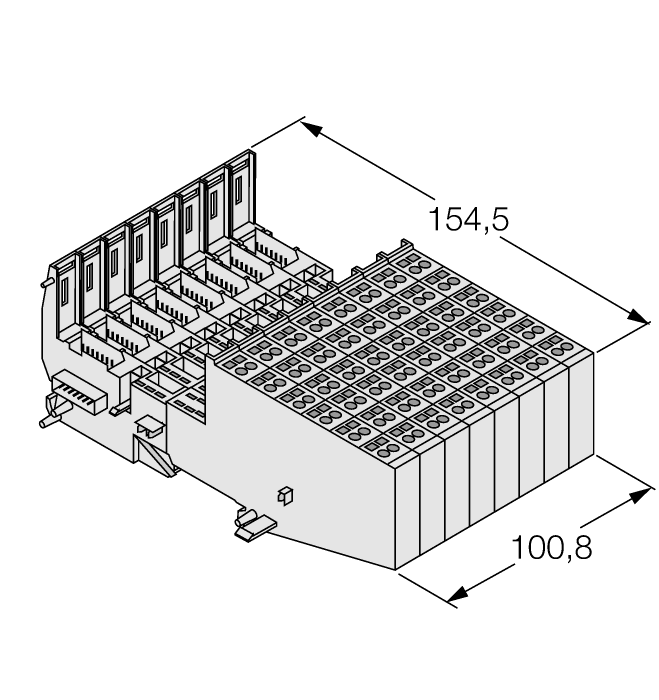 BL20 base module - Screw connection (BL20-B6S-SBBSBB)
