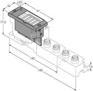 BL67 electronic module - 4 Analog Inputs for Thermoelements