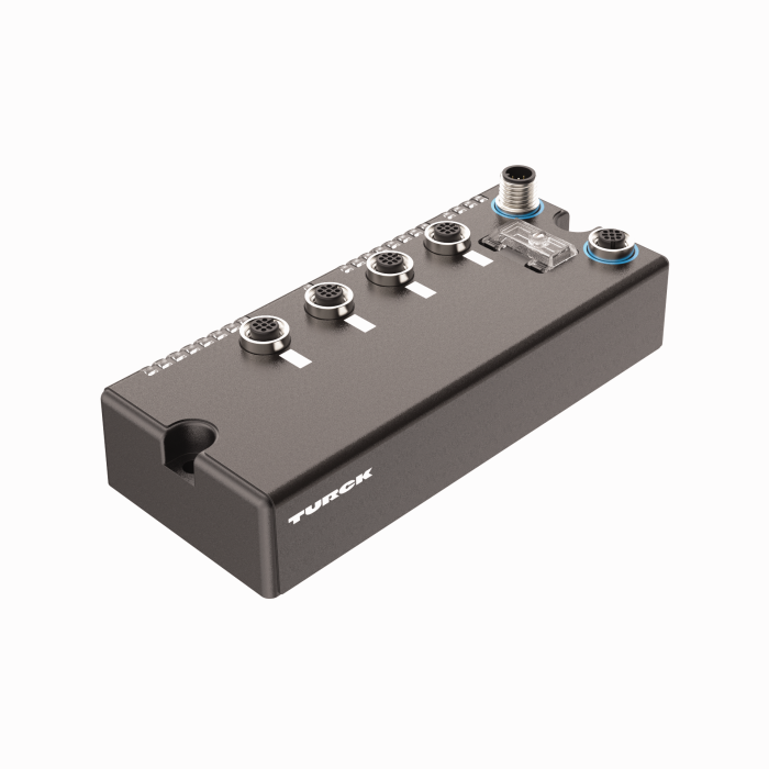 BL compact™ fieldbus station for DeviceNet™ - Interface for Connection of 4 BL ident Read/Write Heads (HF/UHF) (BLCDN-4M12L-2RFID-S-2RFID-S)